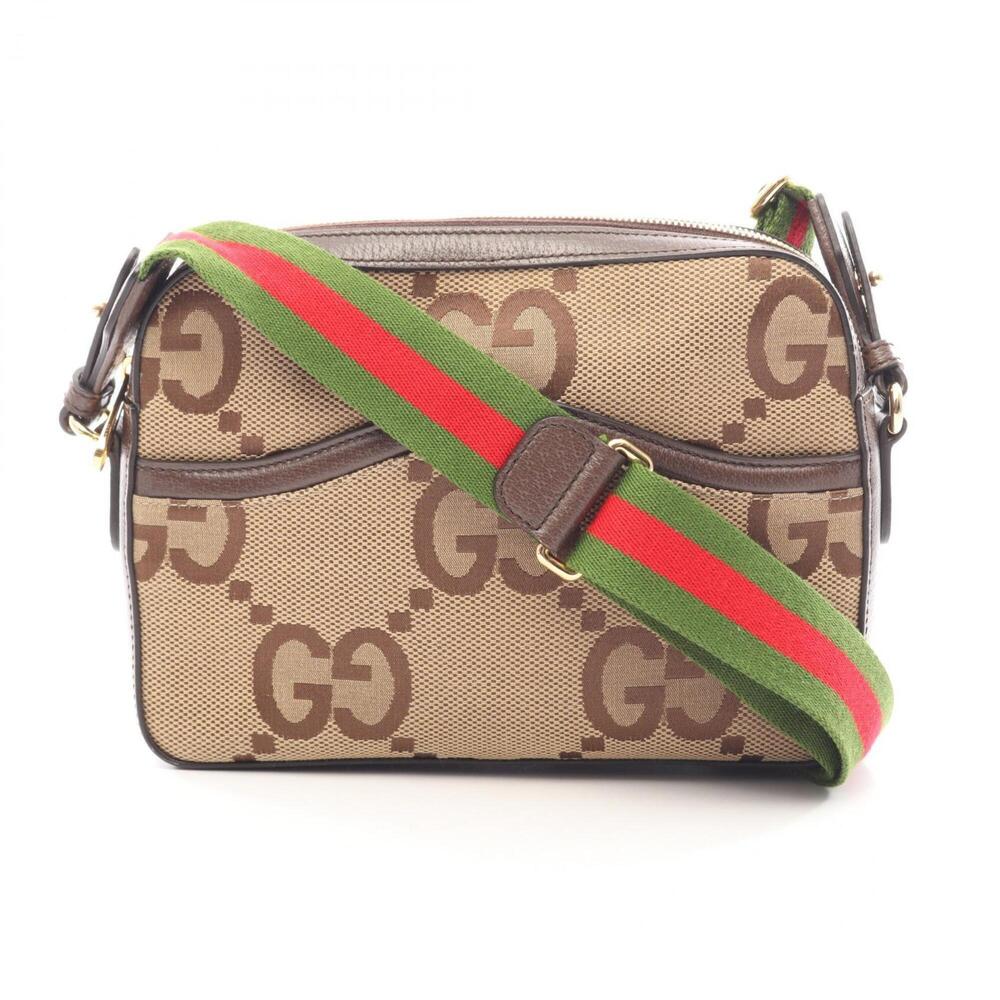 Gucci Jumbo GG Shoulder Bag/Handbag, Canvas and Leather, Men's/Women's, Beige...